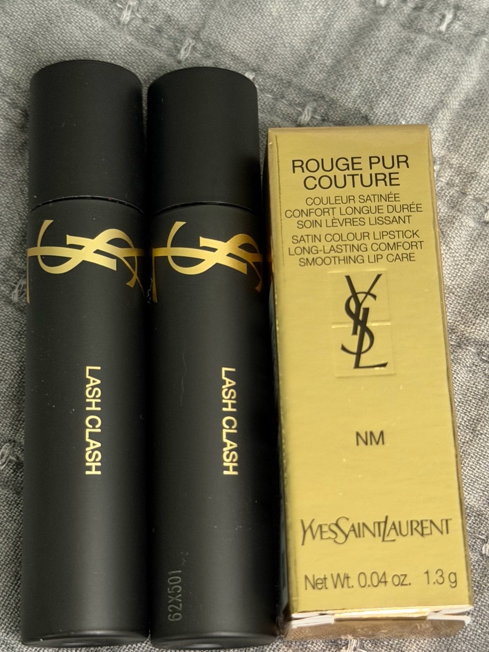 Yves Saint Laurent LASH CLASH Mini Black Mascara & Rouge Pur Couture Lip Stick